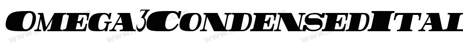 Omega3CondensedItalic-R6A6字体转换