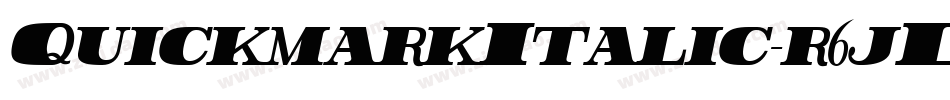 QuickmarkItalic-r6jL字体转换