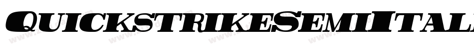 QuickstrikeSemiItalic-r6nx字体转换