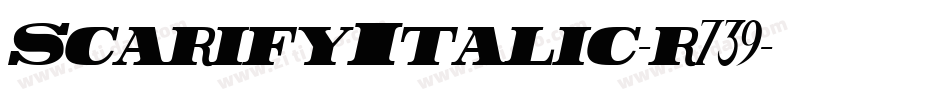 ScarifyItalic-r739字体转换