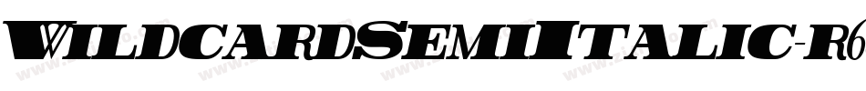 WildcardSemiItalic-r65L字体转换