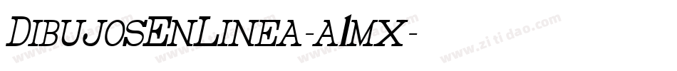 DibujosEnLinea-a1mx字体转换