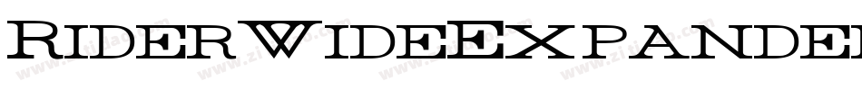 RiderWideExpandedBoldItalic-vKz9字体转换 RiderWideExpandedBoldItalic-vKz9字体转换