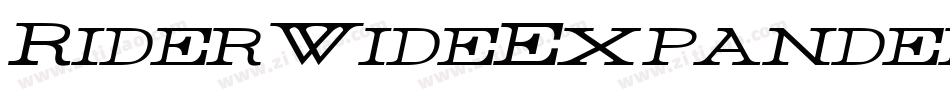 RiderWideExpandedLight-moz5字体转换 RiderWideExpandedLight-moz5字体转换