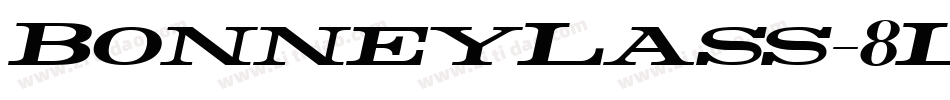 BonneyLass-8Lrg字体转换