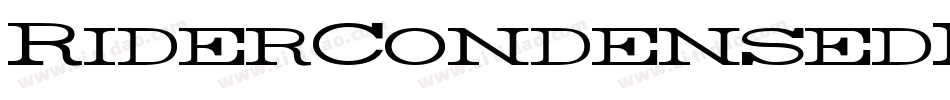 RiderCondensedLightItalic-vKzL字体转换