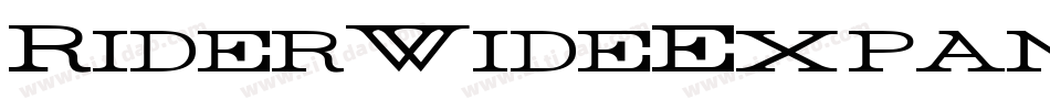 RiderWideExpandedLight-moz5字体转换 RiderWideExpandedLight-moz5字体转换