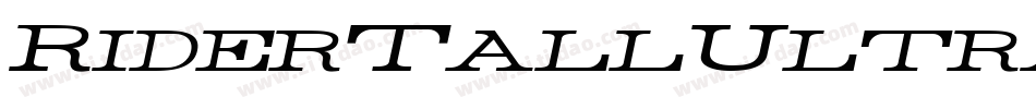 RiderTallUltraCondensedBold-Bd8w字体转换