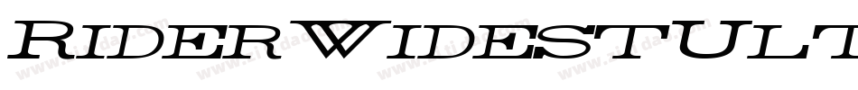 RiderWidestUltraExpandedLightItalic-4RD4字体转换 RiderWidestUltraExpandedLightItalic-4RD4字体转换