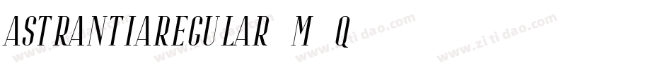 AstrantiaRegular-m0q9字体转换