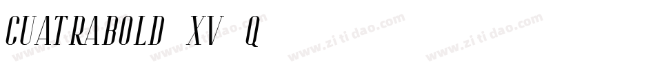 Cuatrabold-xV0q字体转换