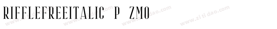 RiffleFreeItalic-p7ZmO字体转换