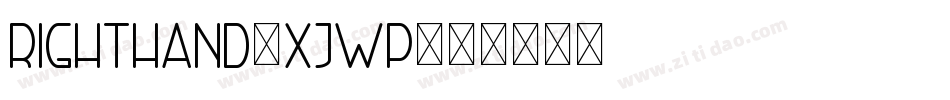 RightHand-XjwP字体转换
