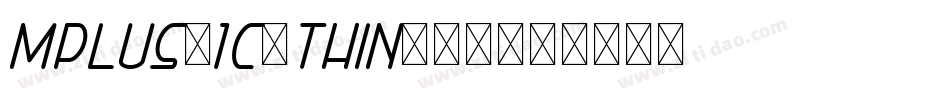 mplus-1c-thin转换器字体转换
