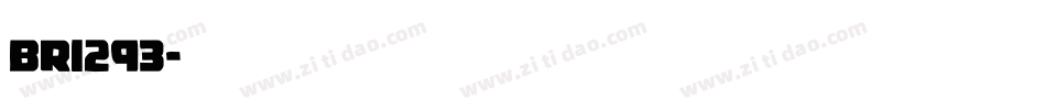 BRI293字体转换