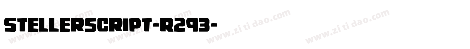 Stellerscript-R293字体转换