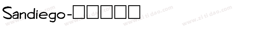 Sandiego字体转换