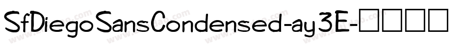 SfDiegoSansCondensed-ay3E字体转换