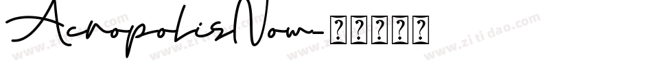 AcropolisNow字体转换