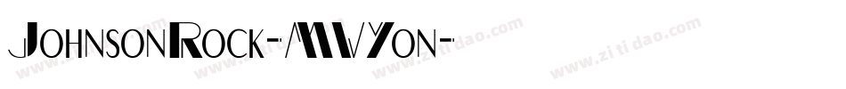 JohnsonRock-MVYon字体转换