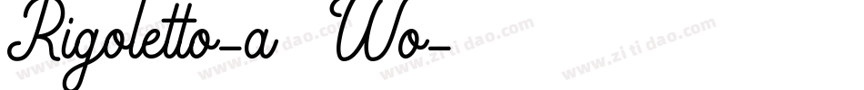 Rigoletto-a6Wo字体转换