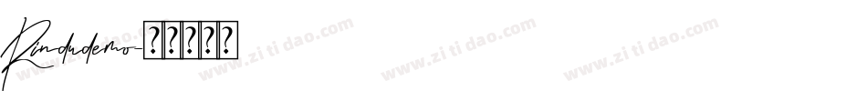 Rindudemo字体转换