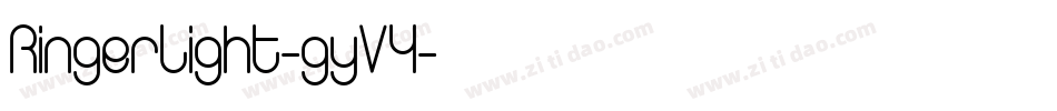 RingerLight-gyV4字体转换