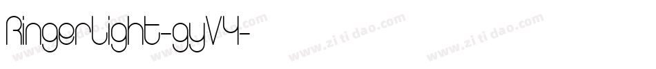 RingerLight-gyV4字体转换