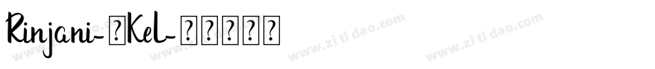 Rinjani-1KeL字体转换