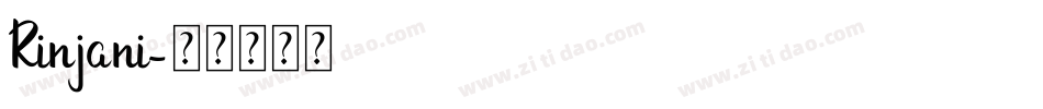 Rinjani字体转换