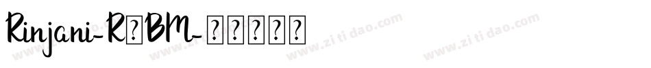 Rinjani-R6BM字体转换