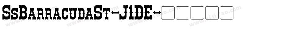 SsBarracudaSt-J1DE字体转换