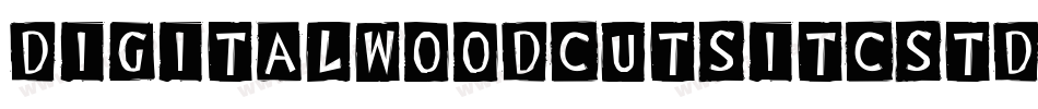 DigitalWoodcutsITCStd-Black字体转换