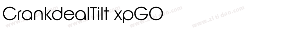 CrankdealTilt-xpGO字体转换