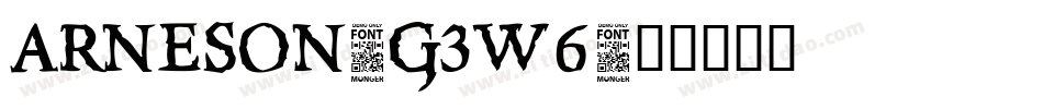 Arneson-g3w6字体转换