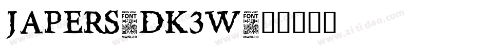 Japers-DK3W字体转换