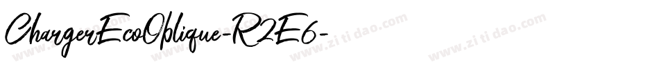 ChargerEcoOblique-R2E6字体转换