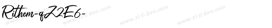 Rithem-qZ2E6字体转换 Rithem-qZ2E6字体转换