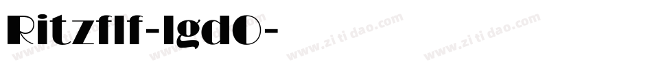 Ritzflf-lgd0字体转换