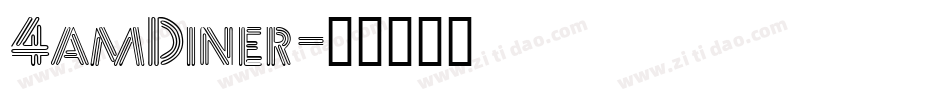 4amDiner字体转换