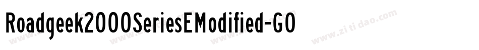 Roadgeek2000SeriesEModified-GOAA字体转换 Roadgeek2000SeriesEModified-GOAA字体转换