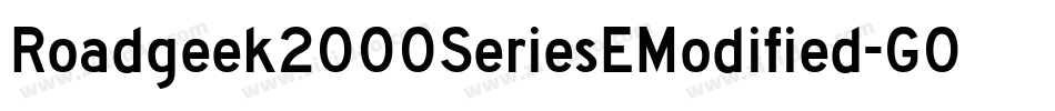 Roadgeek2000SeriesEModified-GOAA字体转换 Roadgeek2000SeriesEModified-GOAA字体转换