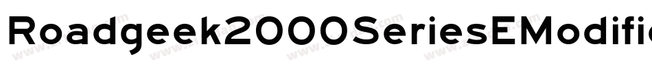 Roadgeek2000SeriesEModified-GOAA字体转换 Roadgeek2000SeriesEModified-GOAA字体转换