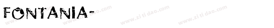 Fontania字体转换
