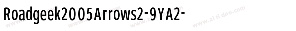 Roadgeek2005Arrows2-9YA2字体转换