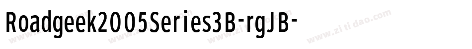 Roadgeek2005Series3B-rgJB字体转换 Roadgeek2005Series3B-rgJB字体转换