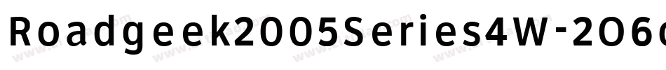 Roadgeek2005Series4W-2O6o字体转换 Roadgeek2005Series4W-2O6o字体转换