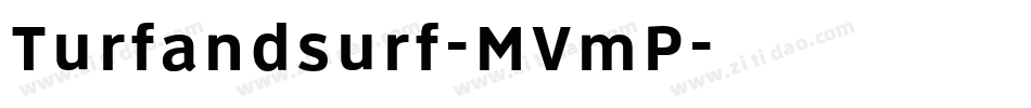 Turfandsurf-MVmP字体转换