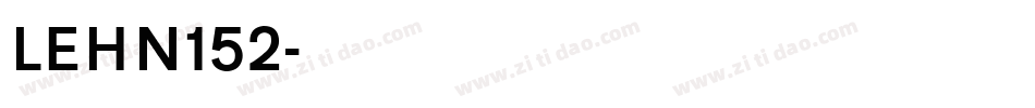 LEHN152字体转换