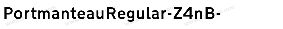 PortmanteauRegular-Z4nB字体转换